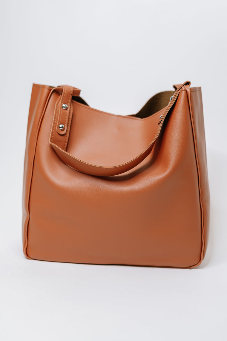 My Whole Life Shoulder Bag in Camel