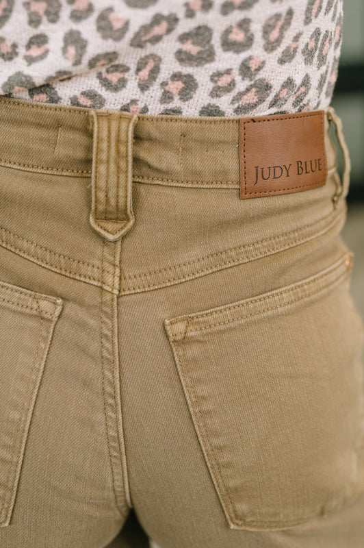 Nancy High Waist Wide Leg Ankle Jean with Vintage Front Yoke