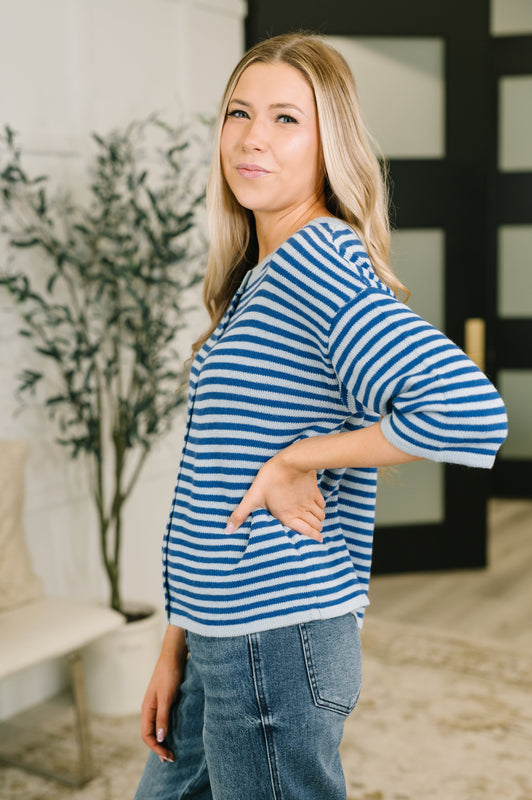 Never Let Me Down Brushed Button Down Cardigan