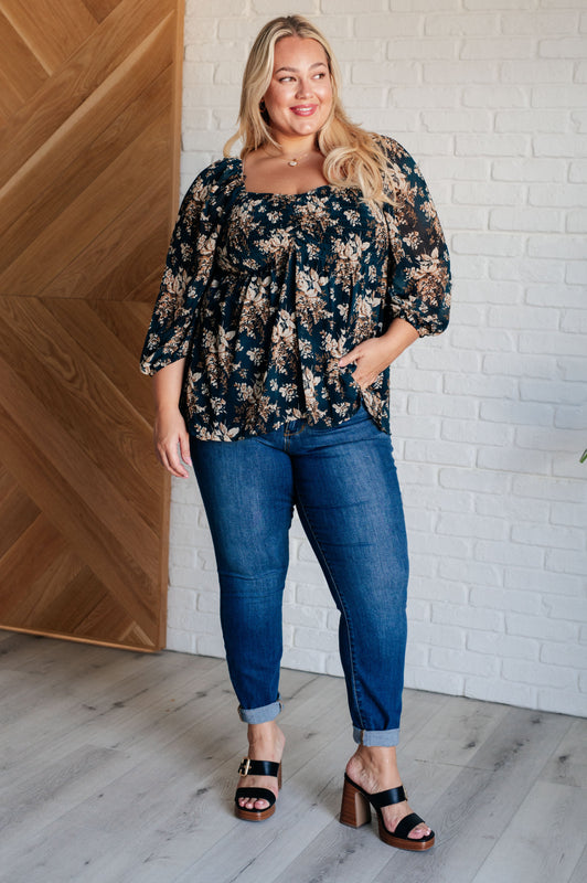 New Beginnings Square Neck Blouse