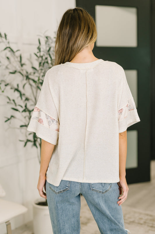 Painting the Roses Color Block Relaxed Top