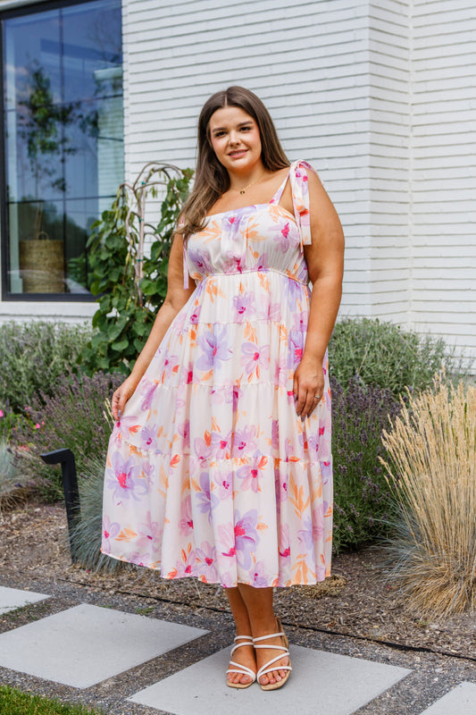Pastel Petals Floral Midi Dress Whiskey Creek Boutique Pastel Petals Floral Midi Dress Whiskey Creek Boutique