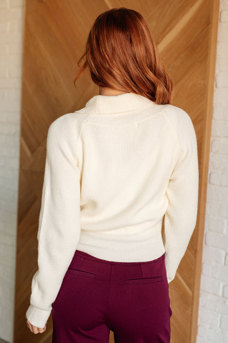 Requisite Request Surplice Crop Sweater