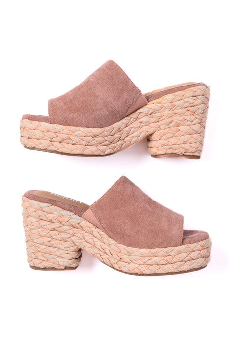 Solstice Espadrille Wedge in Blush