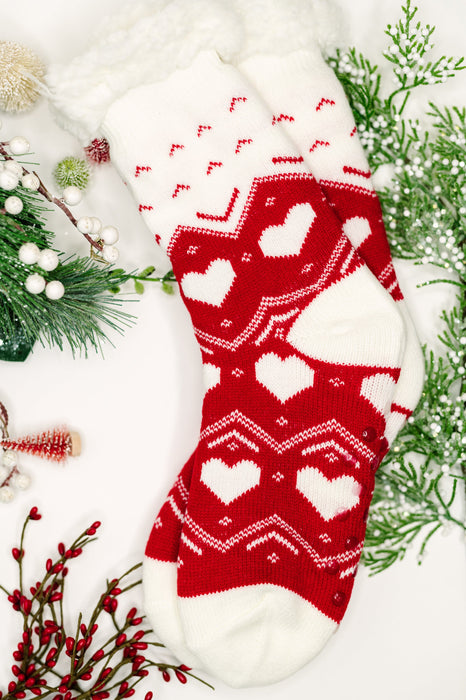 Striding to Christmas Mid Calf Socks