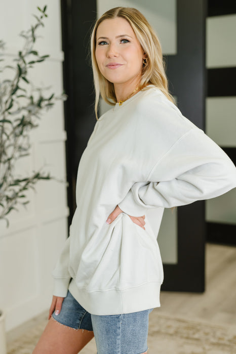 Sunday Snug Relaxed Pullover in Bone