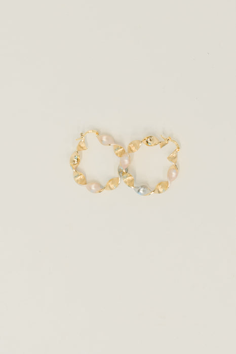 Twisted Sisters Plated Alloy Hoop Earrings