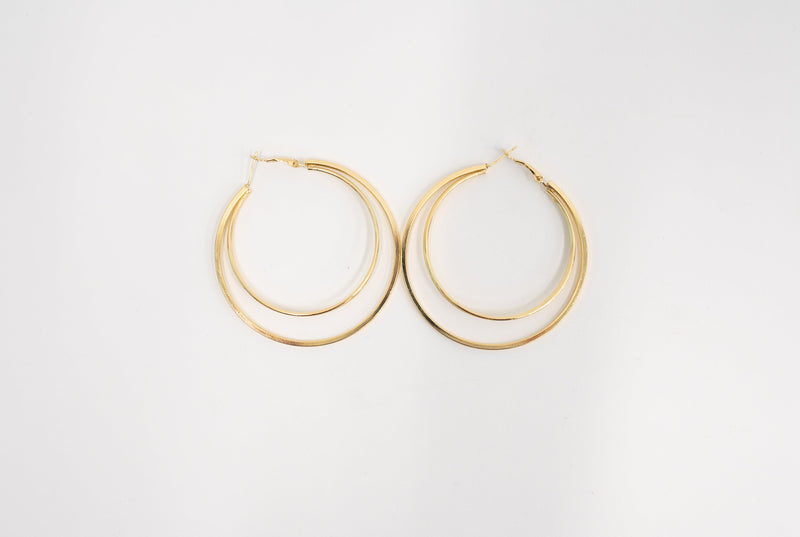 Two's a Party Double Hoop Earrings