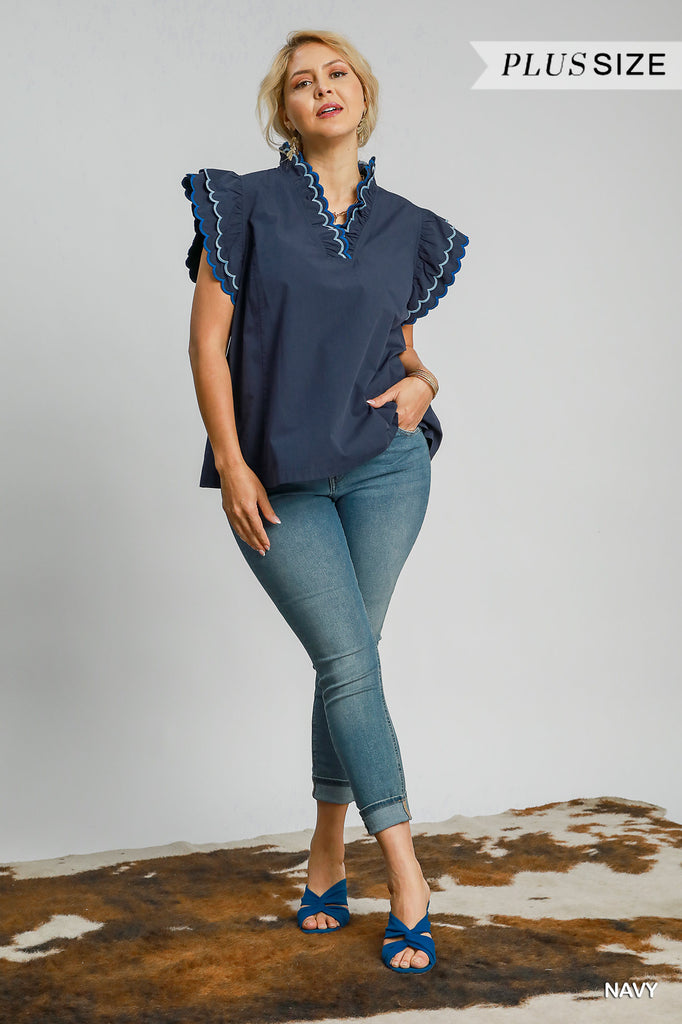 Scallops & Ruffles Top