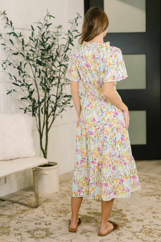 Wherever I Go Notch Neck Dress