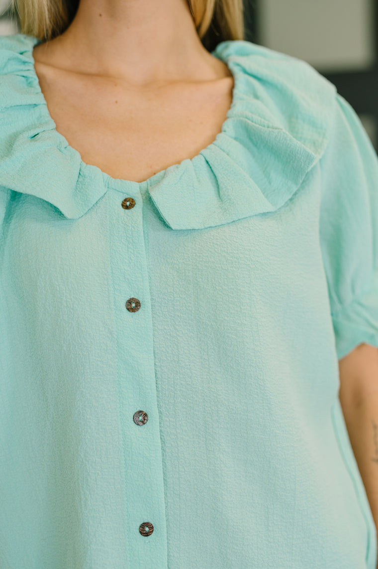 Wherever the Wind Blows Balloon Sleeve Blouse