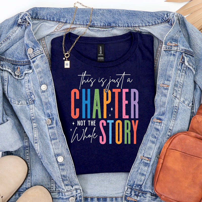 Just a Chapter in Navy Graphic Tee and Sweatshirt