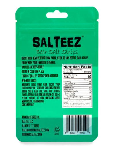 Salteez Beer Salt Strips l Salt & Lime