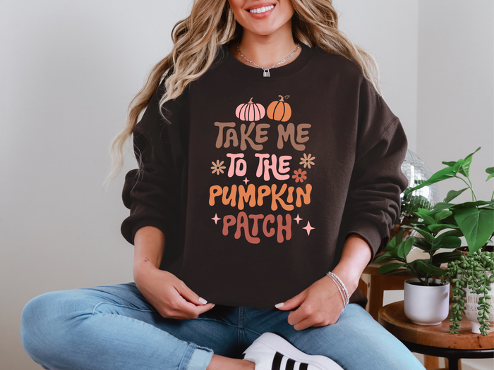 Take me To the Pumpkin Patch Sweatshirt in Multiple Colors