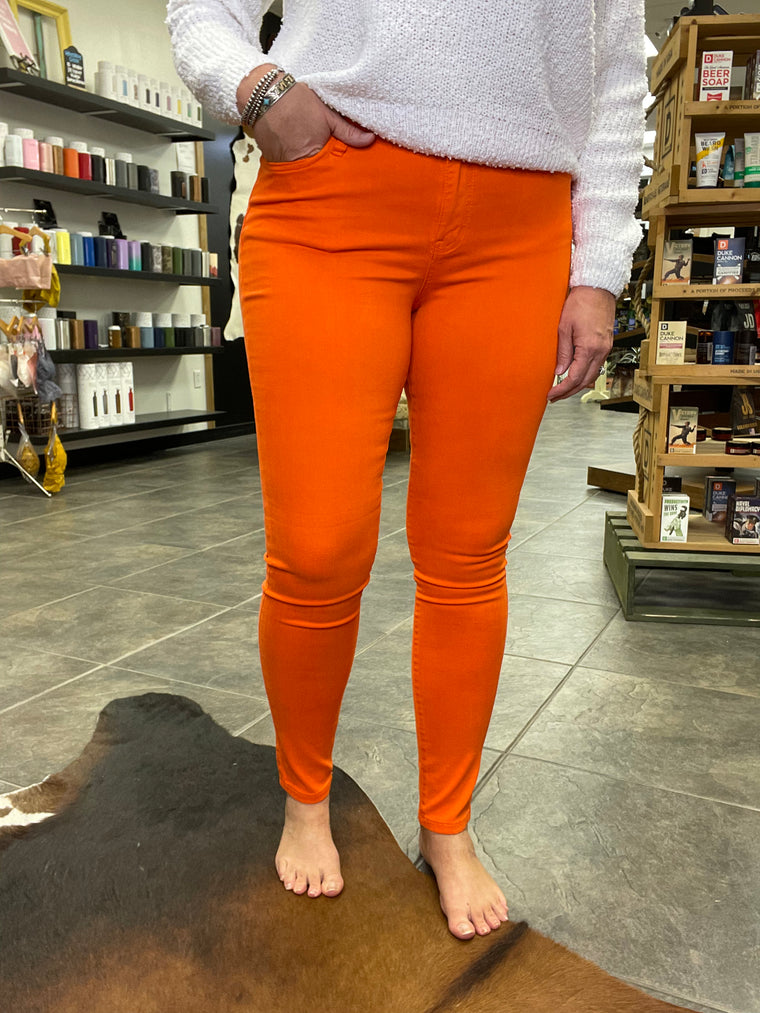 Classic 5-Pocket Skinny Jean in Orange