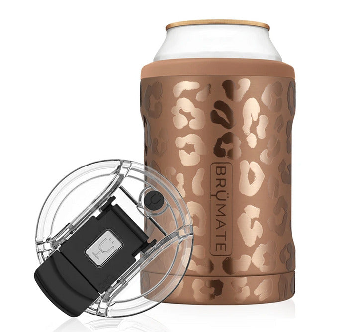 BrüMate Hopsulator Duo 2-in-1 l Gold Leopard (12 oz cans/tumbler) – Whiskey  Creek Boutique