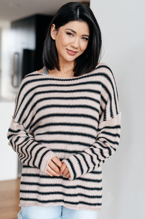 Self Assured Striped Sweater